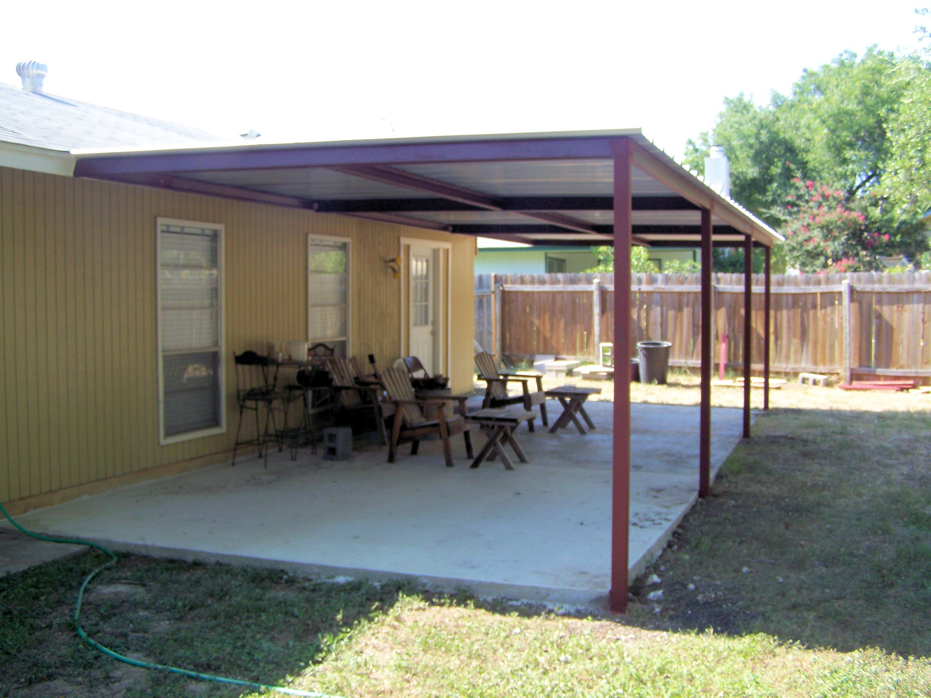 Simple Porch Cover Northwest San Antonio Carport Patio in dimensions 3072 X 2304