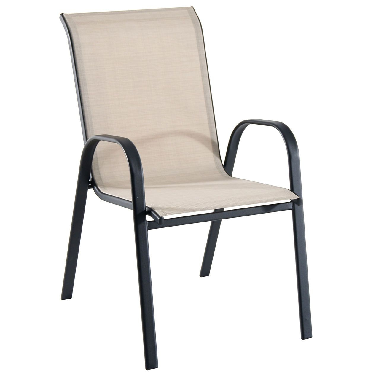 Sling High Back Chair Taupe At Home Outside Home intended for measurements 1268 X 1268