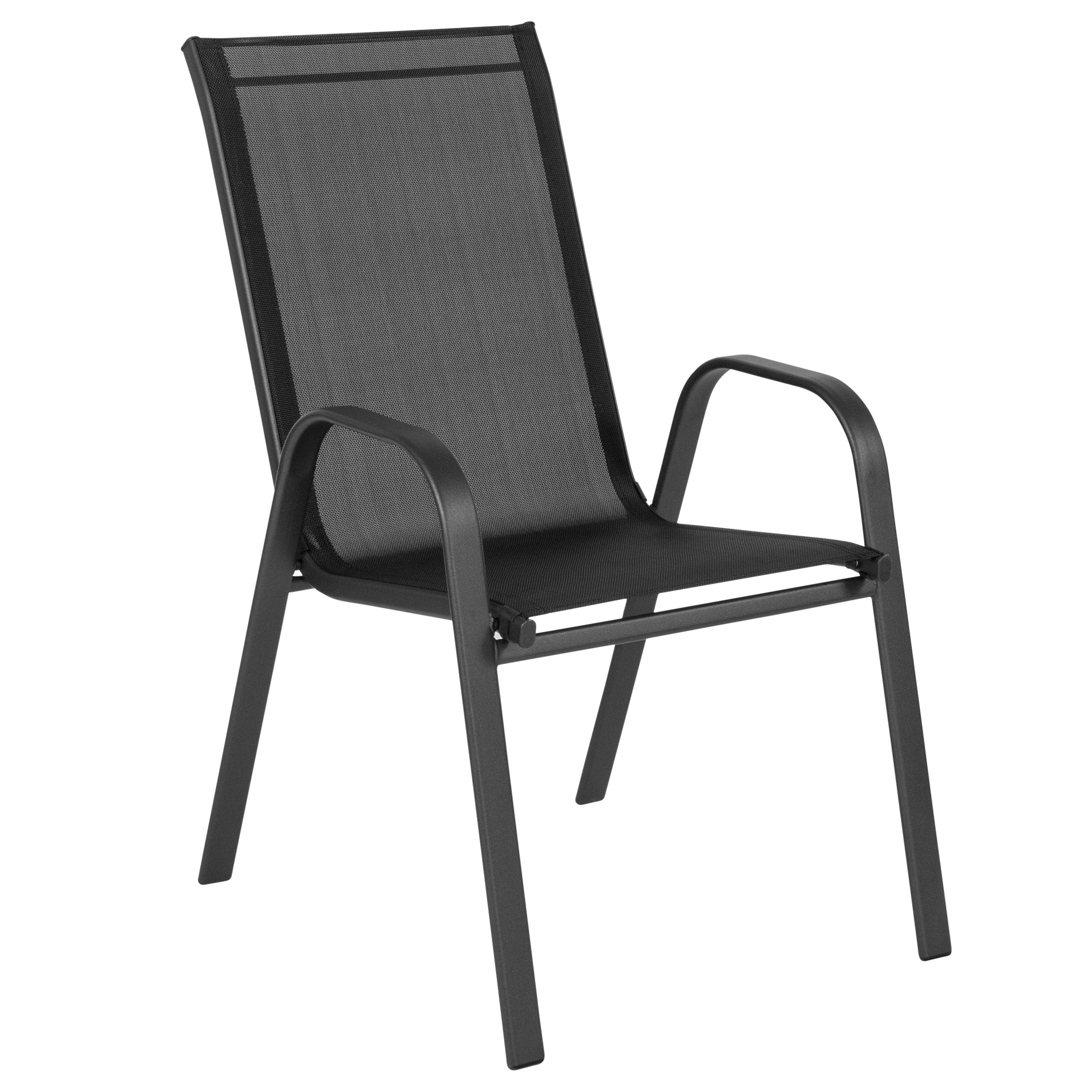 Sling Patio Stack Chair 2125w X 29d X 36h with measurements 3000 X 3000