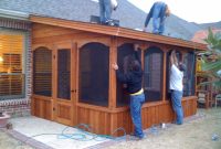 Small Screen Room With Door On The Side Hundt Patio Covers for proportions 1200 X 900