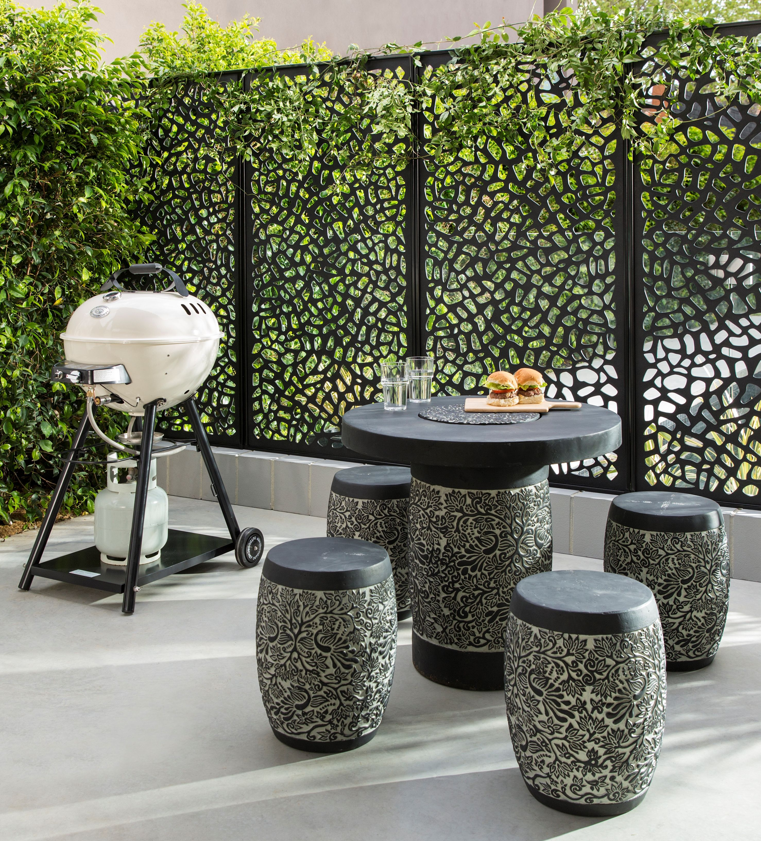 Small Space Chic Outdoor Inspiration Package At Bunnings for size 2955 X 3266
