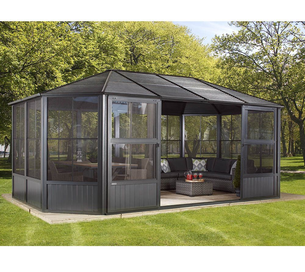 Sojag Aluminium Pavillon Wintergarten Solarium Charleston intended for sizing 1000 X 892