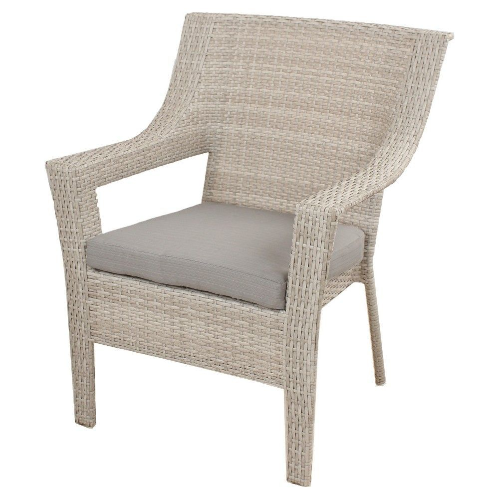 Southcrest Wicker Patio Stack Club Chair Gray Threshold inside sizing 1000 X 1000