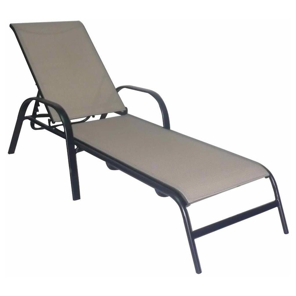 Stack Sling Patio Lounge Chair Tan Room Essentials Image within measurements 1024 X 1024