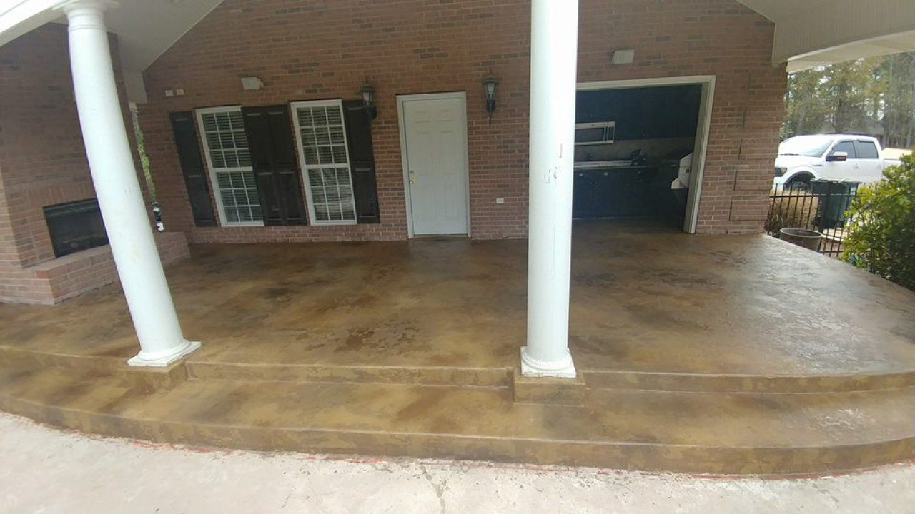 Stained Decorative Concrete Patio Atlanta Ga Gallery pertaining to size 1280 X 720
