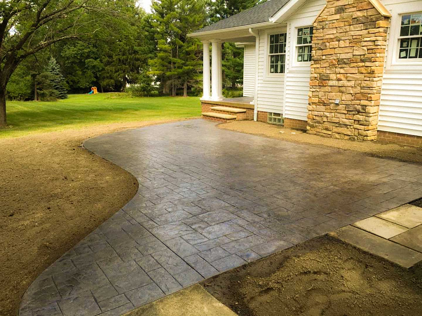 Stamped Concrete Cleveland Ohio Stamped Concrete Contractors intended for sizing 1440 X 1080