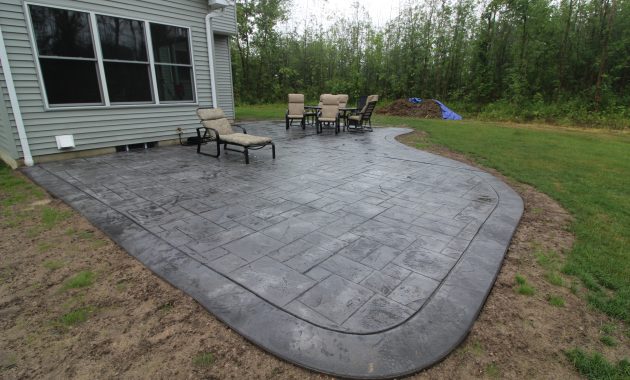 Stamped Concrete Patio In Buffalo • Fence Ideas Site