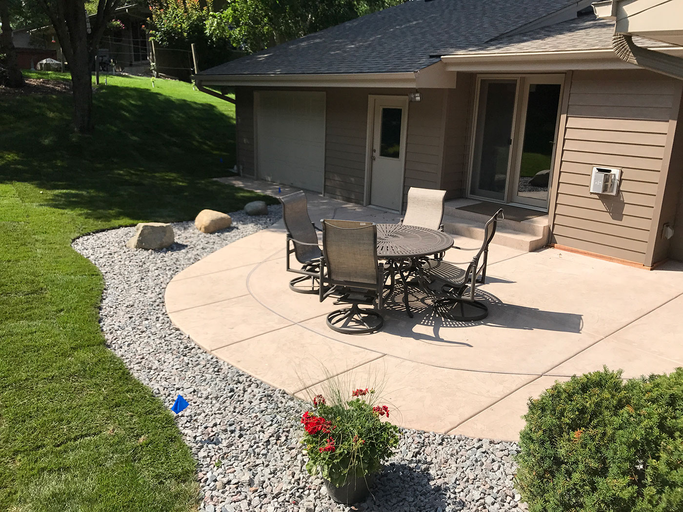 Stamped Concrete Patio Harold J Pietig Sons Inc pertaining to proportions 1400 X 1050