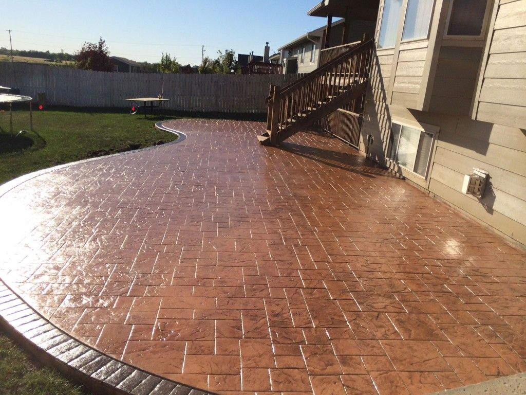 Stamped Concrete Patio Stamped Concrete Patios And Driveways with proportions 1024 X 768