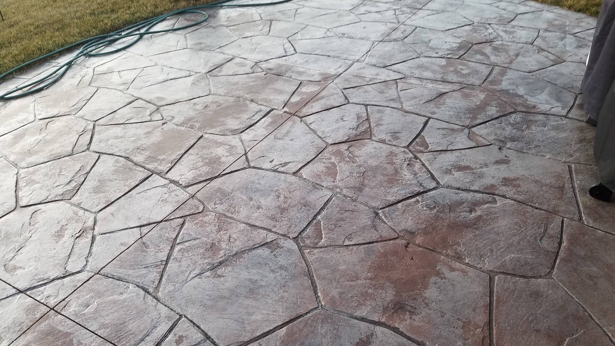 Stamped Concrete Possibly Put Solvent Sealer Over Water within measurements 2016 X 1134