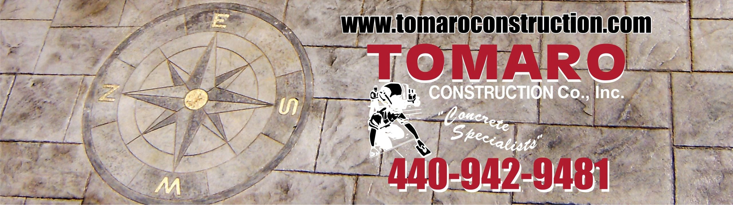 Stamped Concrete Tomaro Construction Co Inc within proportions 2560 X 719