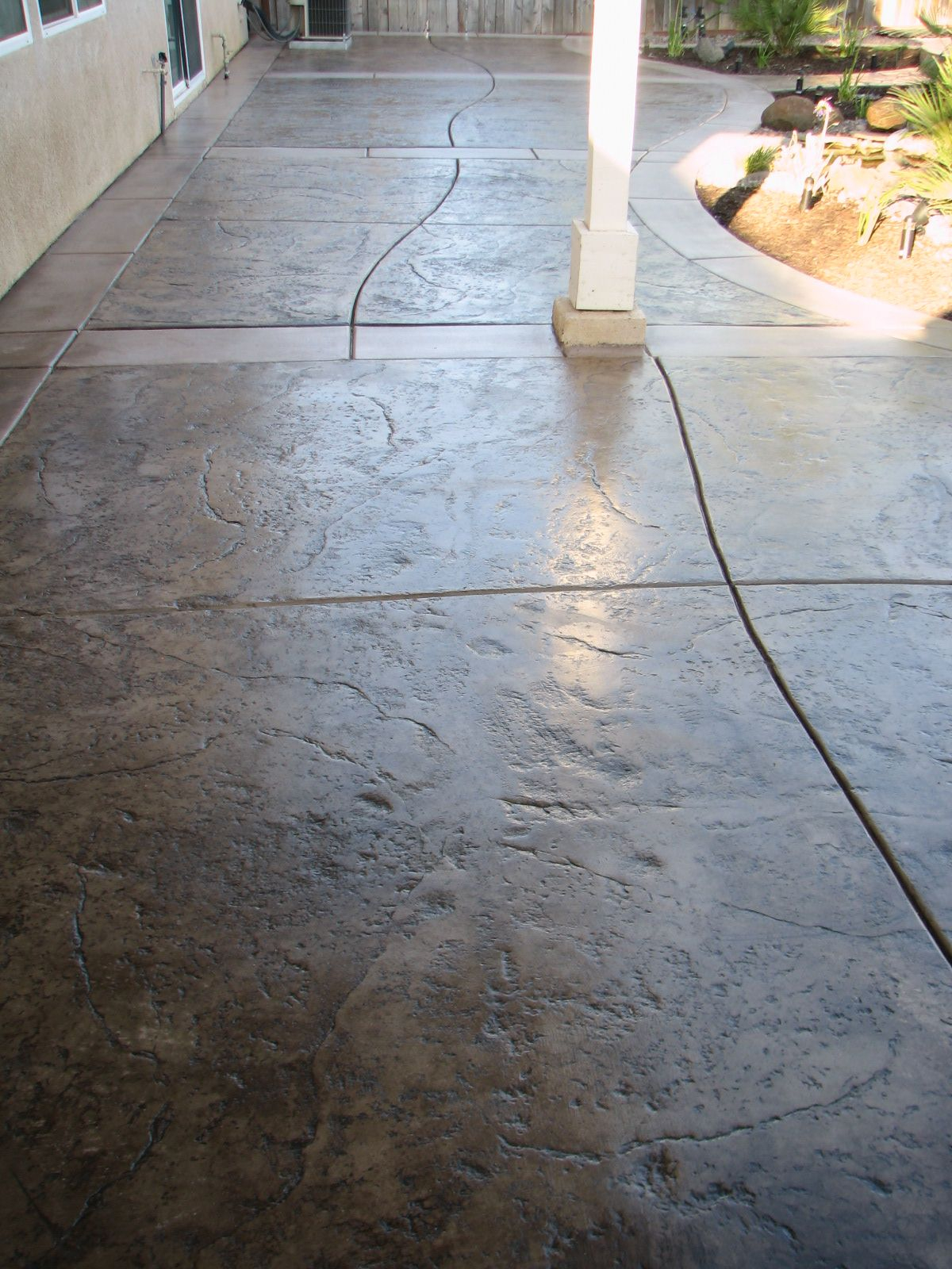 Stamped Patio Slab San Diego Buff Davis Color Concrete intended for dimensions 1200 X 1600
