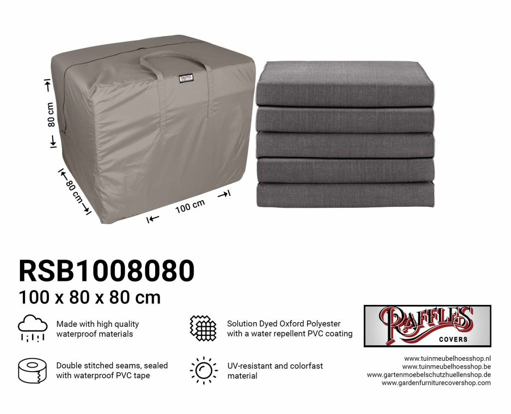 Storage Bag For Patio Cushions 100 X 80 inside dimensions 1024 X 831