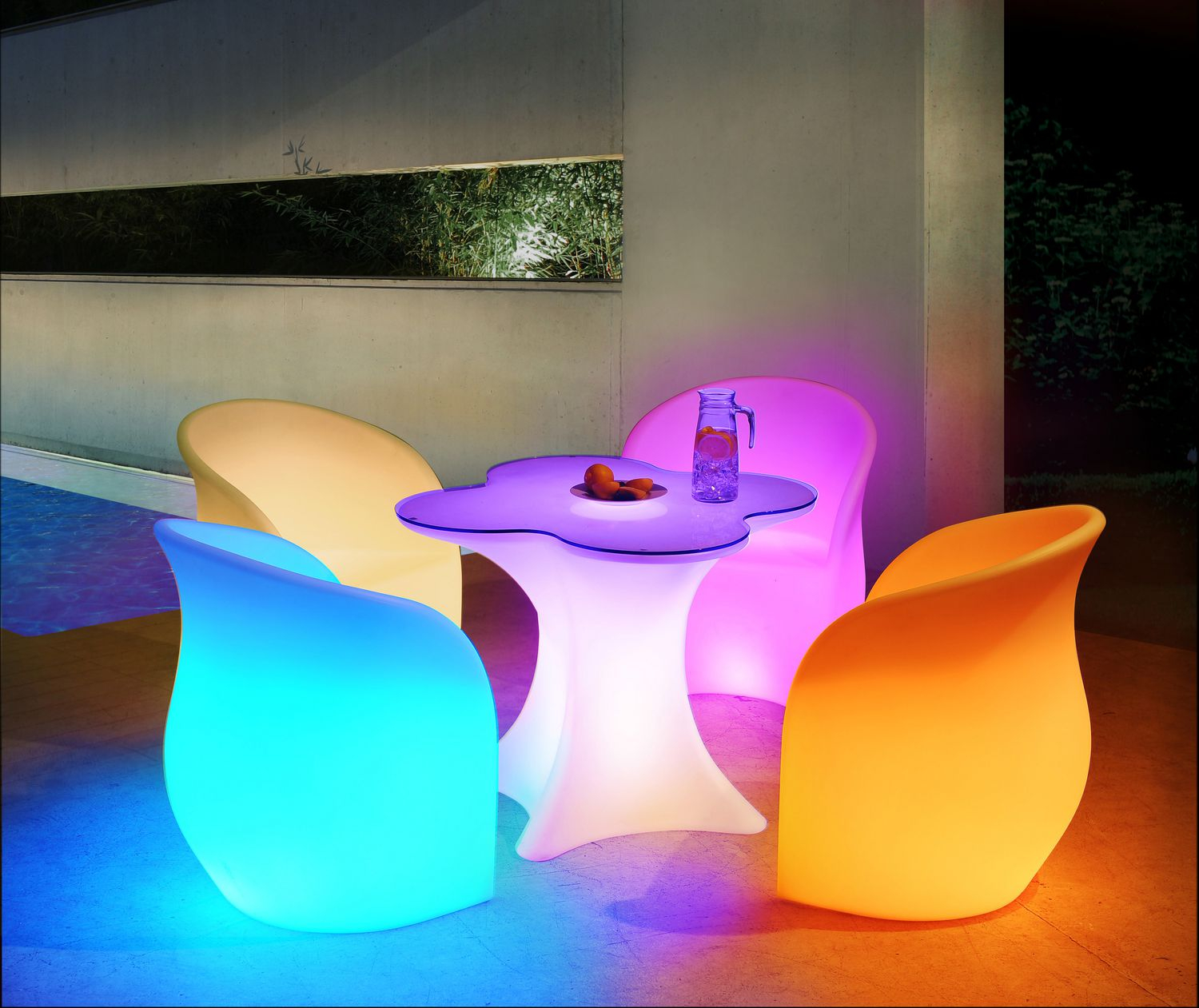 Sunjoy Led Single Table Patio Furniture Walmart Canada with regard to proportions 1500 X 1261