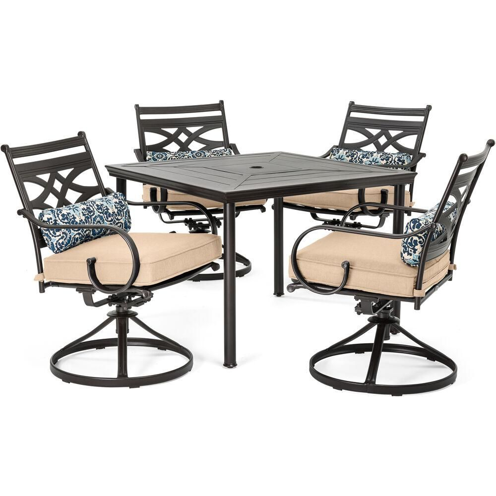 Tan Patio Furniture Accessories Dining Sets Hanover within proportions 1000 X 1000