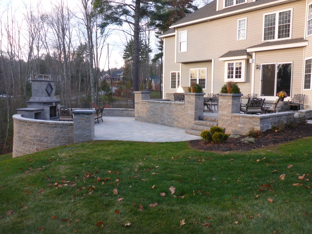 Techo Bloc Hardscape Project Bedford New Hampshire regarding dimensions 1024 X 768