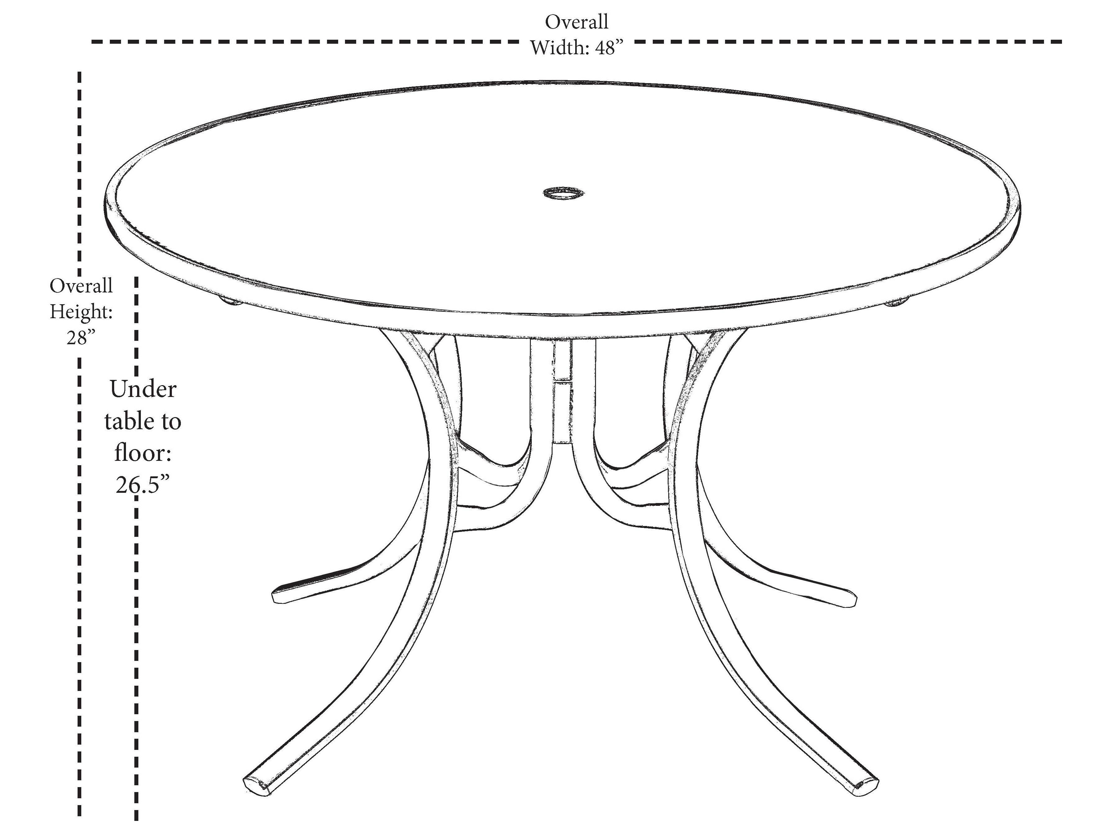 Telescope Casual Glass Top 48 Round Dining Table With Color for proportions 3581 X 2686