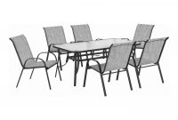 Terrace Leisure 7 Piece Manor Textilene Patio Set Wooden for size 1460 X 1500