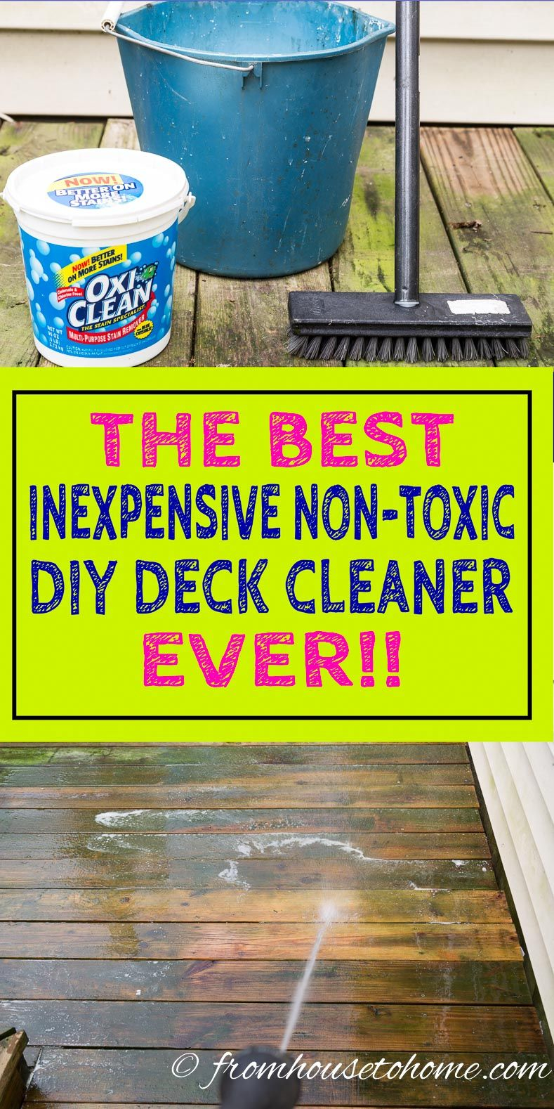 The Best Inexpensive Non Toxic Homemade Deck Cleaner Deck pertaining to dimensions 789 X 1578