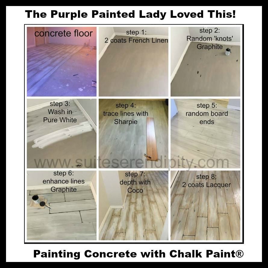 The Purple Painted Lady Chalk Paint On Concrete Suite throughout sizing 890 X 890