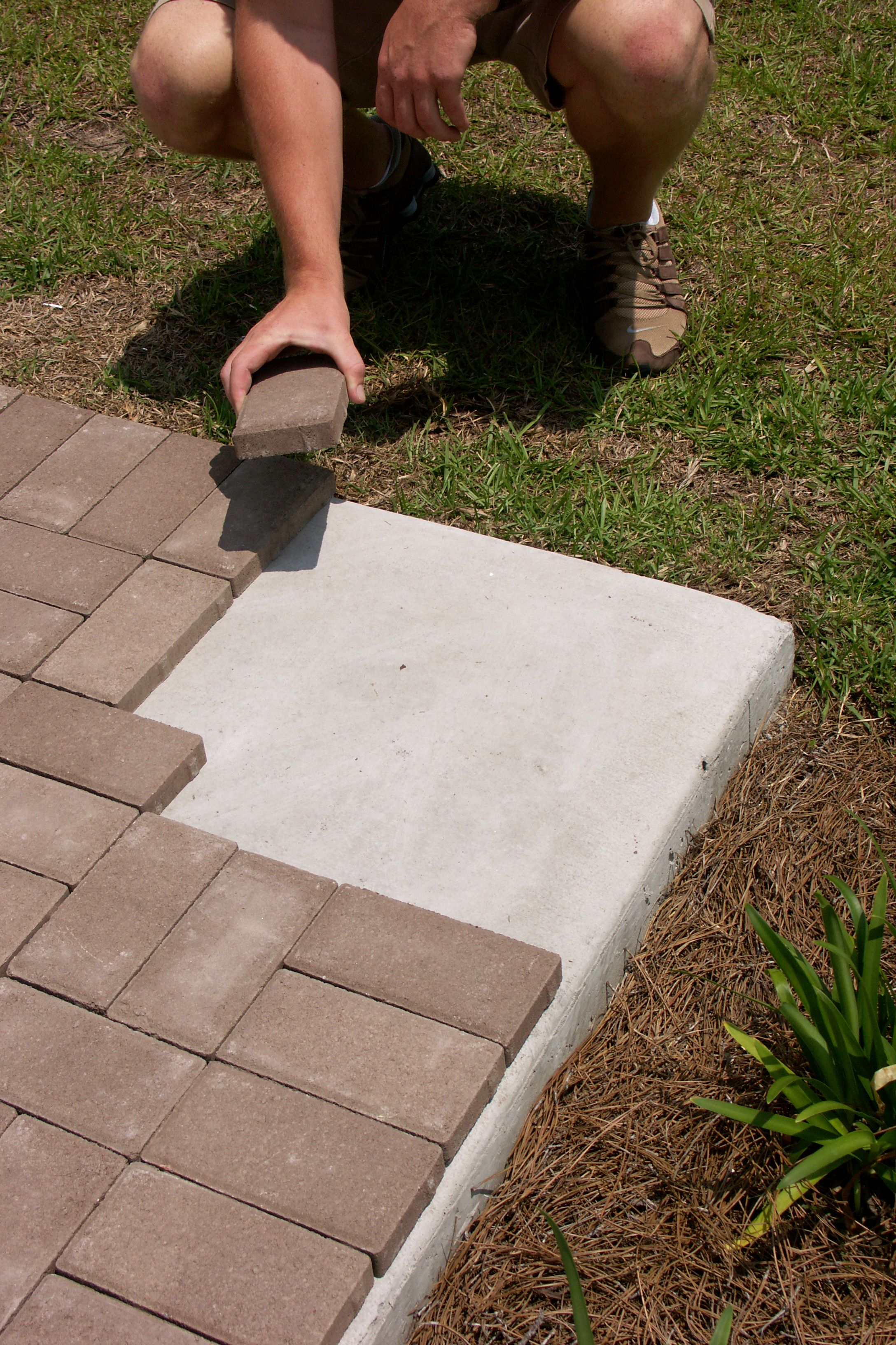 Thin Pavers Landscaping Pavers Over Concrete Concrete in size 2176 X 3264