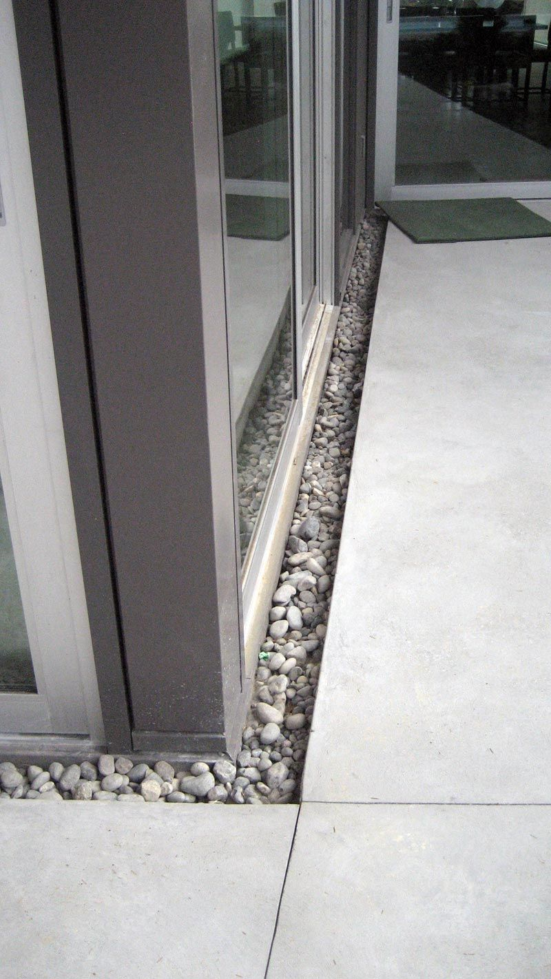 Trench Drain Between Sliding Door And Concrete Slab 0 Filled regarding proportions 800 X 1422