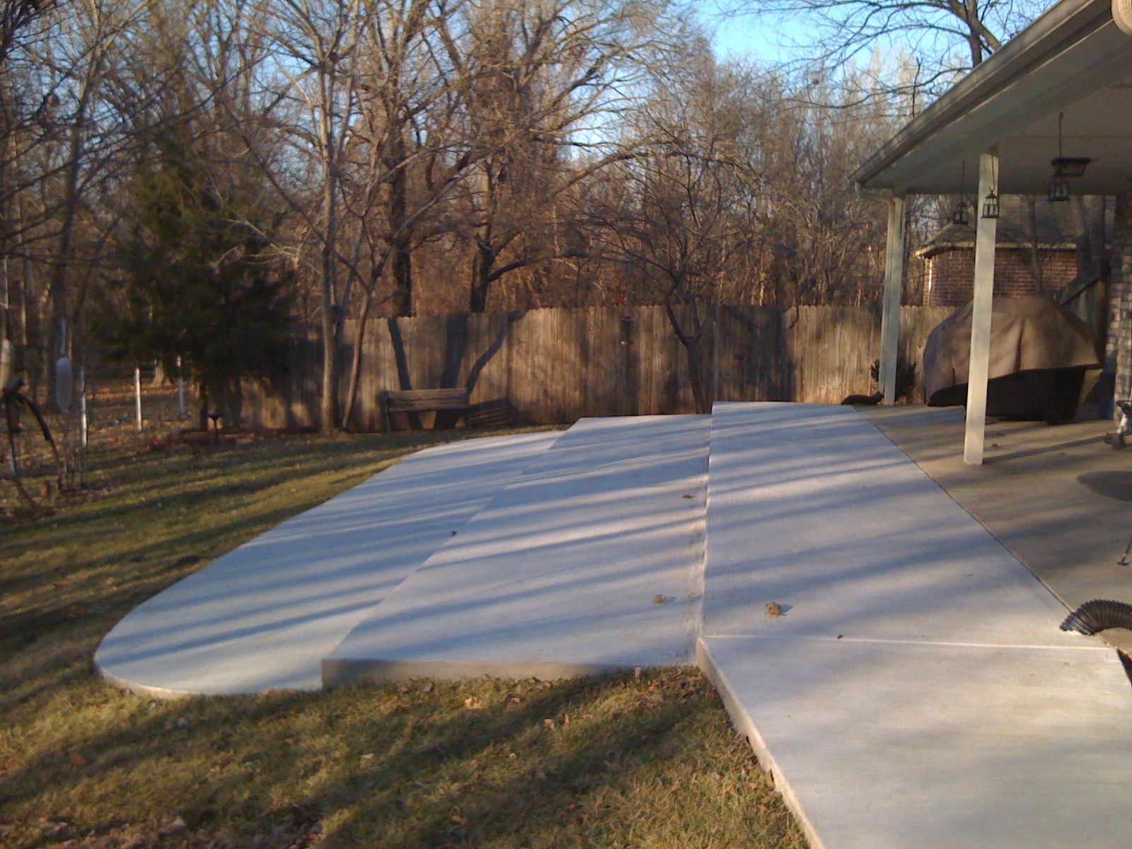 Tri Level Patio Sloped Backyards Are No Problem For Our intended for measurements 1600 X 1200