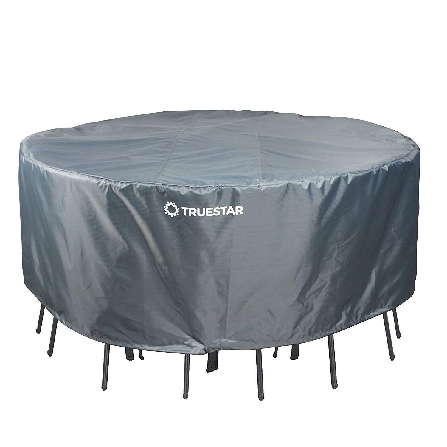 Truestar Round Patio Table Cover Waterproof And Durable 60 X 28 for proportions 1500 X 1500