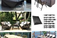 Us 1502 5 Offblack Square Waterproof Outdoor Patio Garden Furniture Covers Rain Snow Chair Covers For Sofa Table Chair Dust Proof Cover In throughout measurements 1000 X 1000