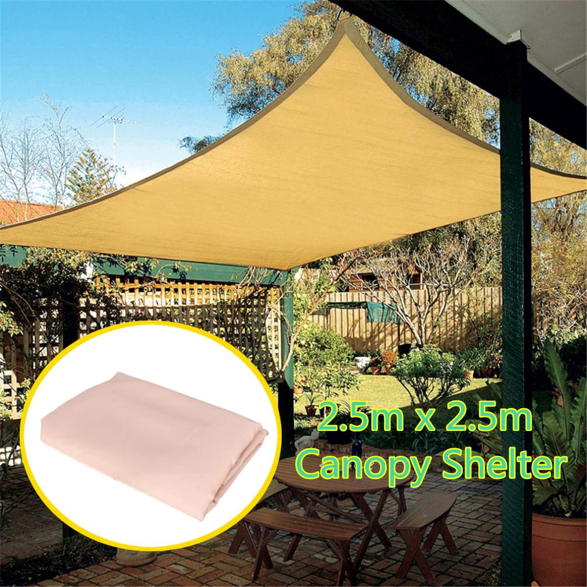 Us 2237 18 Off25x25m Rectangle Top Sun Shade Sail Shelter Outdoor Garden Outdoor Sun Shelter Patio Car Cover Awning Canopy Car Cover In Sun with size 1200 X 1200