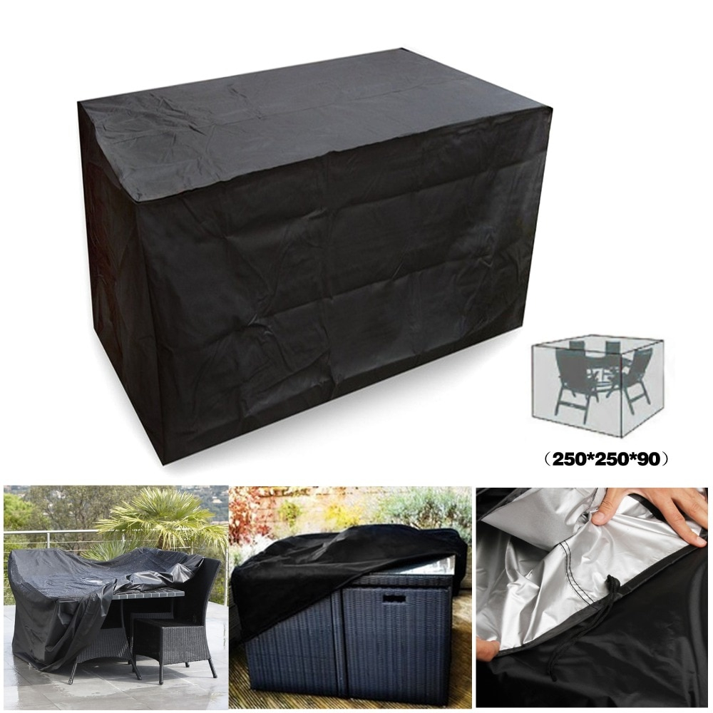 Us 2257 Black Waterproof Outdoor Patio Garden Furniture Covers Rain Snow Chair Covers For Sofa Table Chair Dust Proof Cover 25025090cm In pertaining to proportions 1000 X 1000