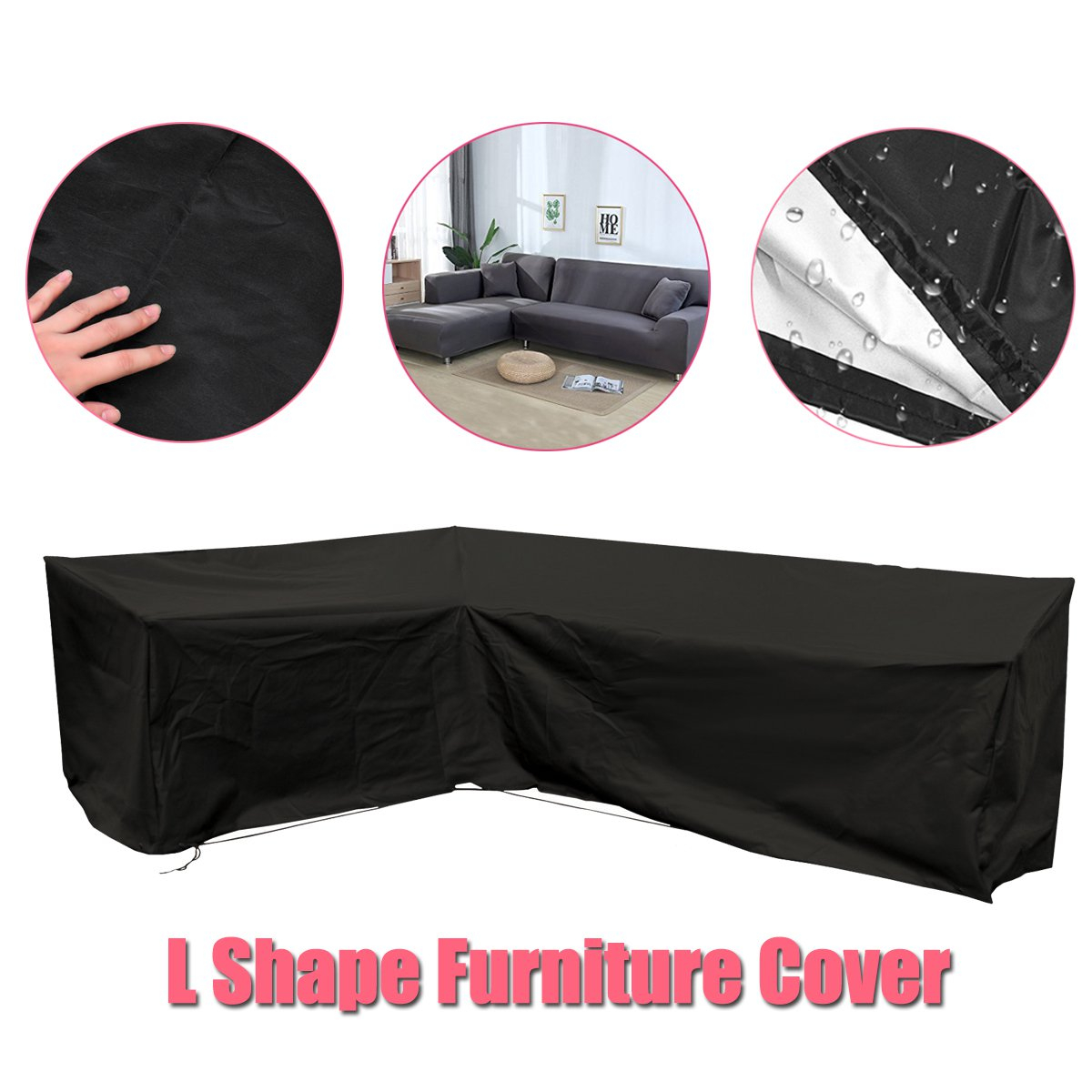Us 3134 37 Offoutdoor L Shape Corner Sofa Cover 3mx3m Balcony Patio Garden Furniture Cover Waterproof All Purpose Dustproof Covers Protection In intended for dimensions 1200 X 1200