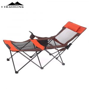 Us 5225 15 Off15 Aluminum Folding Beach Chair Elevated Bed Portable Outdoorpatio Furniture Heavy Duty Lounge For Camping Breathable Material In within dimensions 1000 X 1000