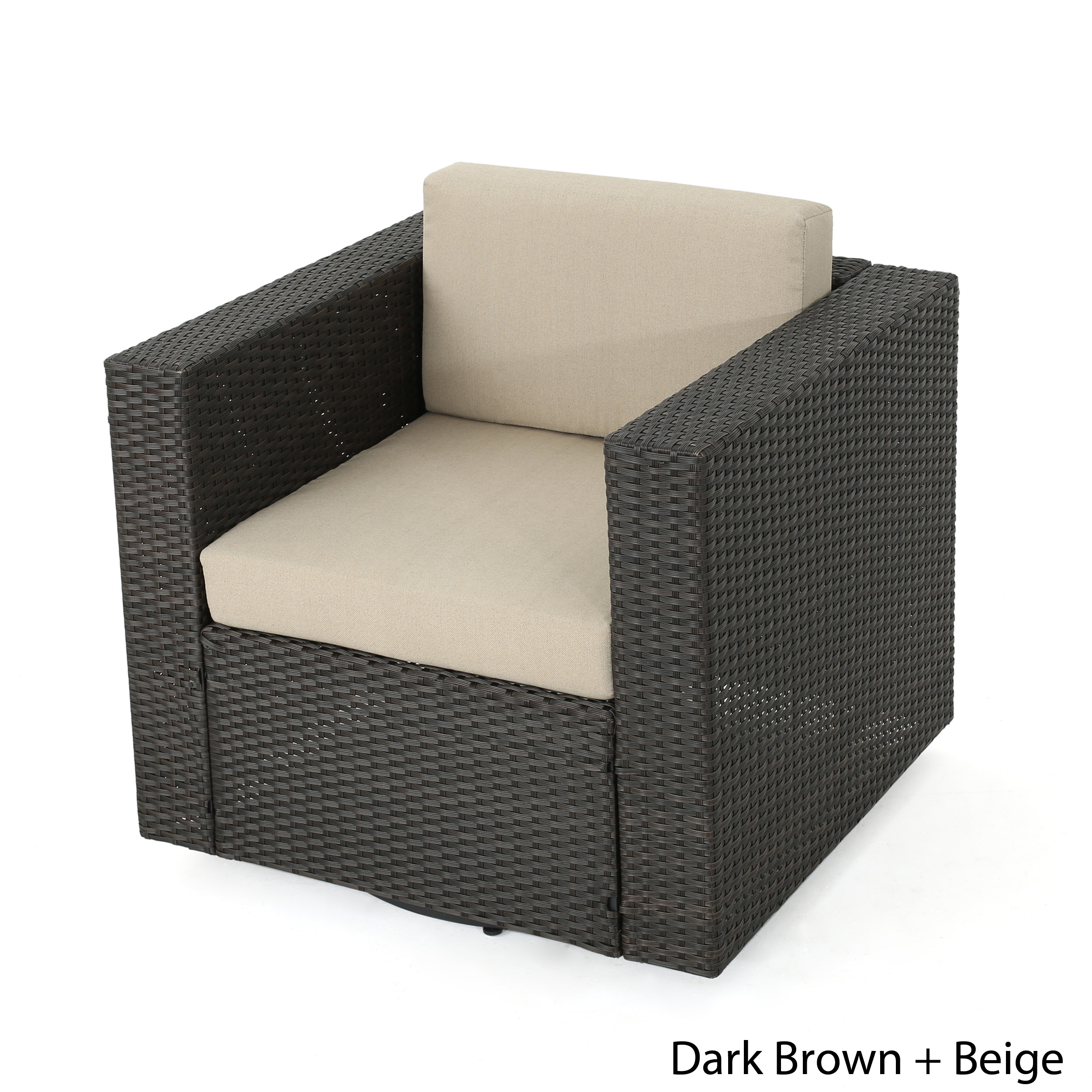 Venice Outdoor Wicker Swivel Club Chair With Water Resistant Cushions regarding measurements 2500 X 2500