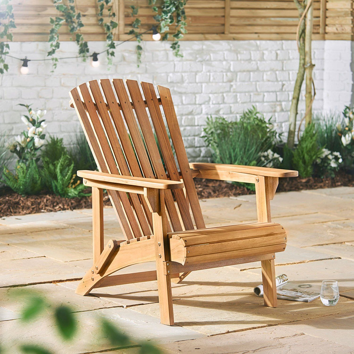 Vonhaus Adirondack Chair Outdoor Garden Furniture Made regarding dimensions 1500 X 1500