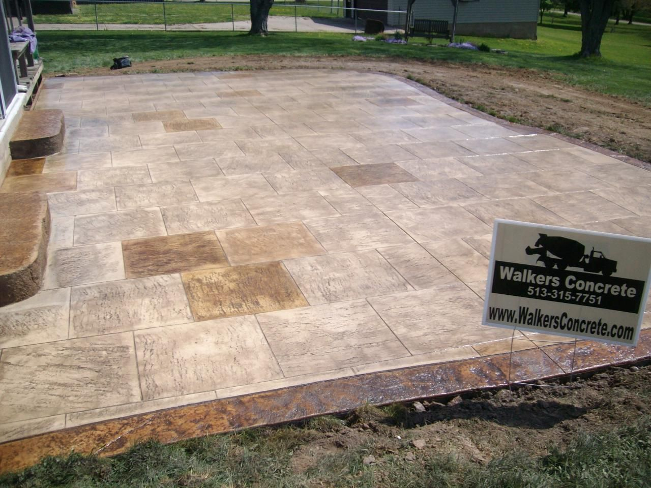 Walkers Concrete Llc Stamped Concrete Patternsstamped with measurements 1280 X 960