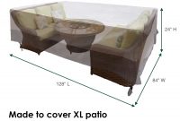 Water Resistant Rectangular Outdoor Patio Set Cover Reusable throughout dimensions 1900 X 1900