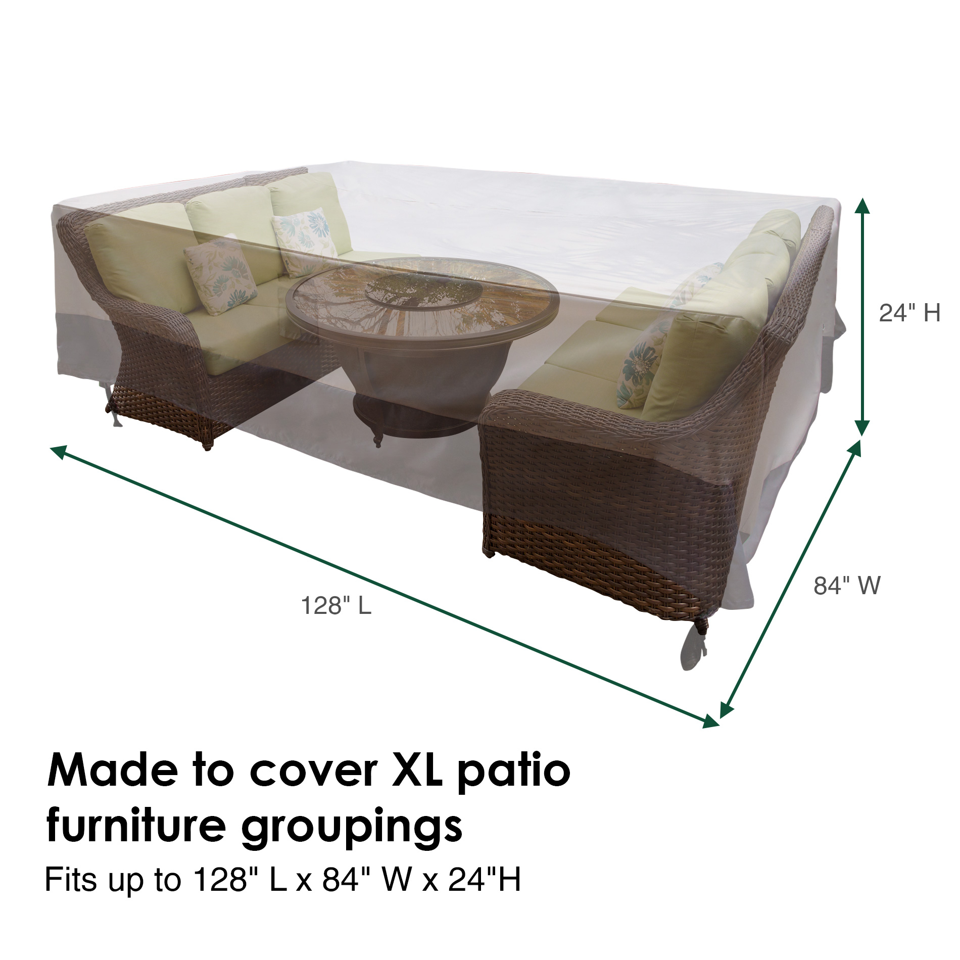 Water Resistant Rectangular Outdoor Patio Set Cover Reusable throughout dimensions 1900 X 1900