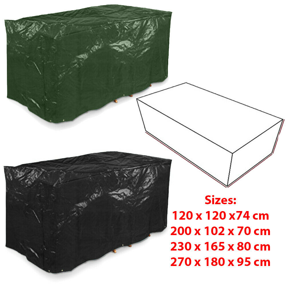 Waterproof Garden Patio Furniture Cover Rattan Dining Table Cube Seat Outdoor throughout dimensions 1000 X 1000