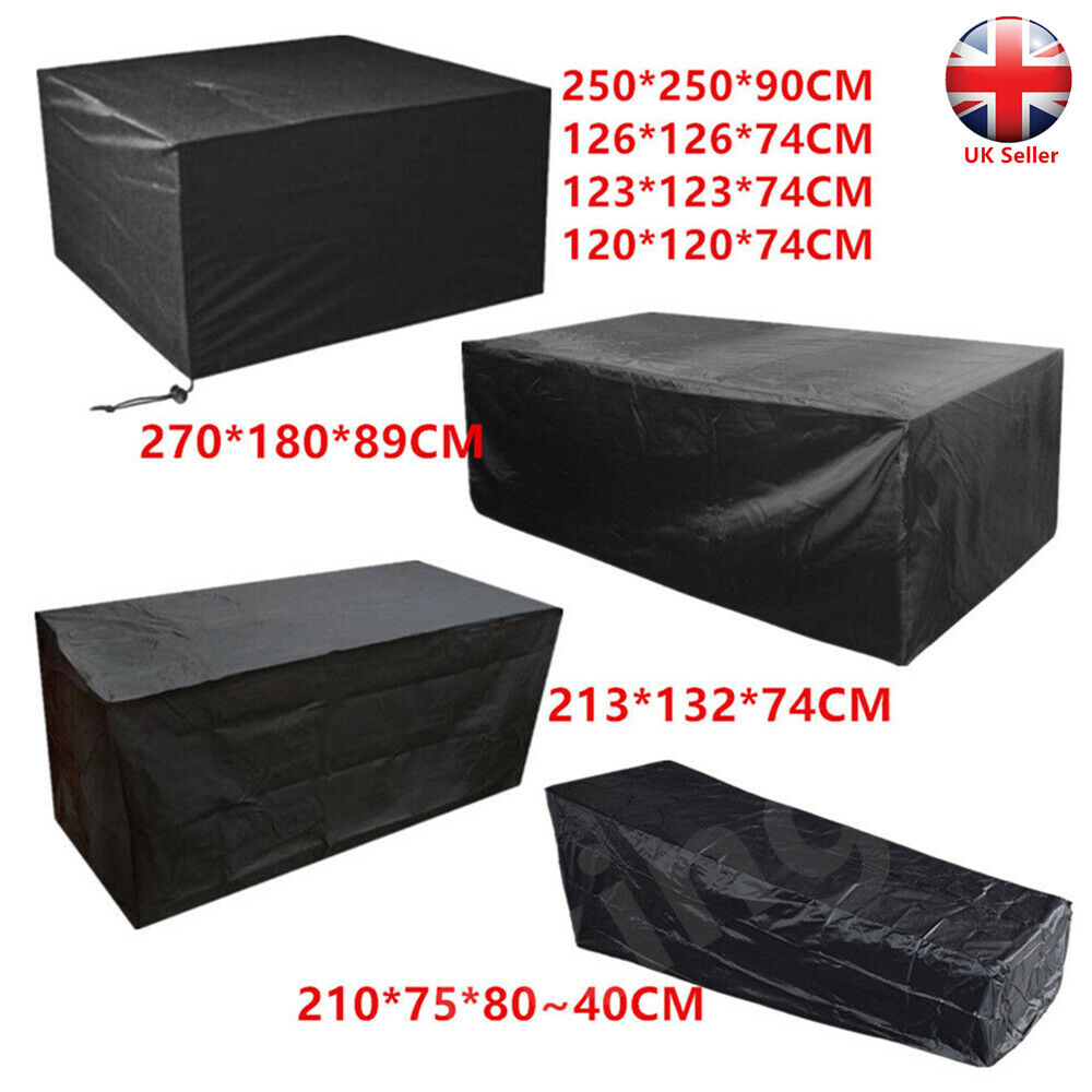 Waterproof Patio Furniture Cover Garden Rattan Table Square Cube Outdoor Covers pertaining to dimensions 1000 X 1000