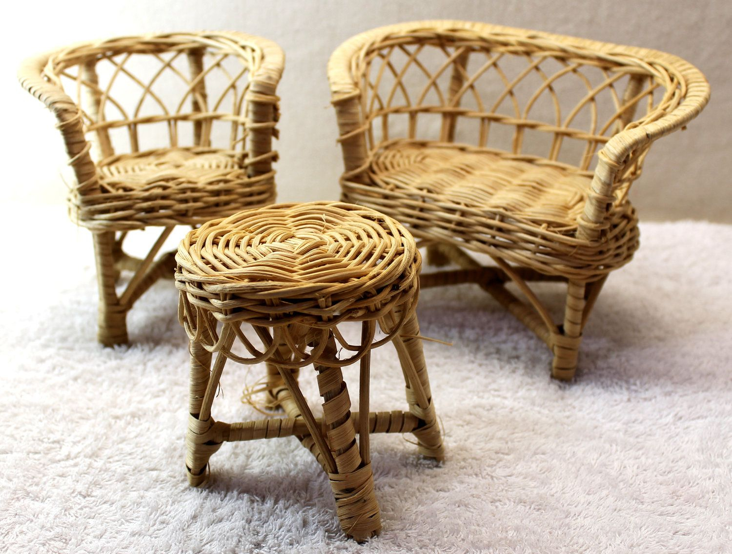 Wicker Dolls House Furniture Cane Dolls House Furniture for measurements 1500 X 1135