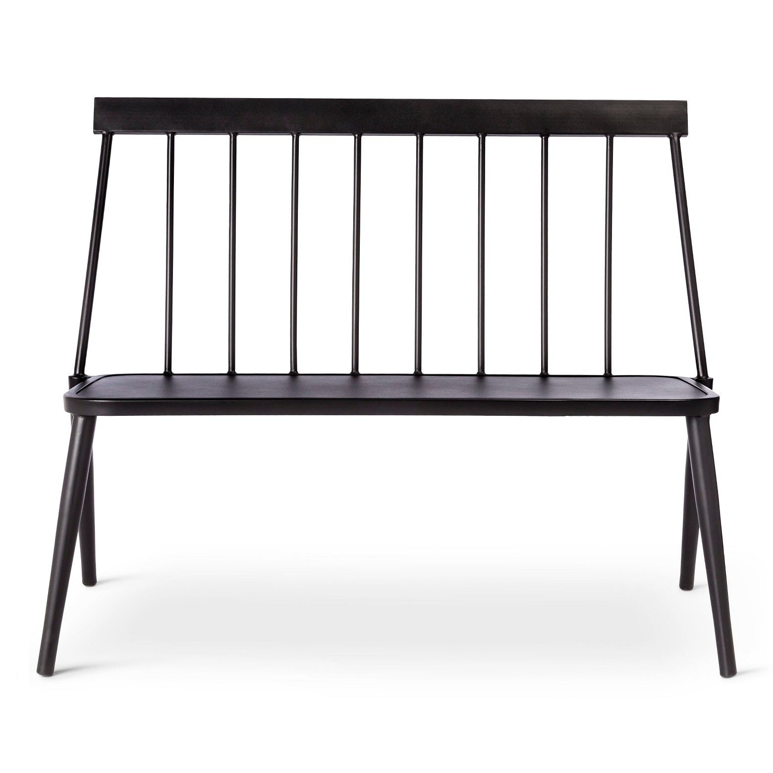 Windsor Metal Stack Patio Loveseat Bench Black Project 62 inside dimensions 1560 X 1560