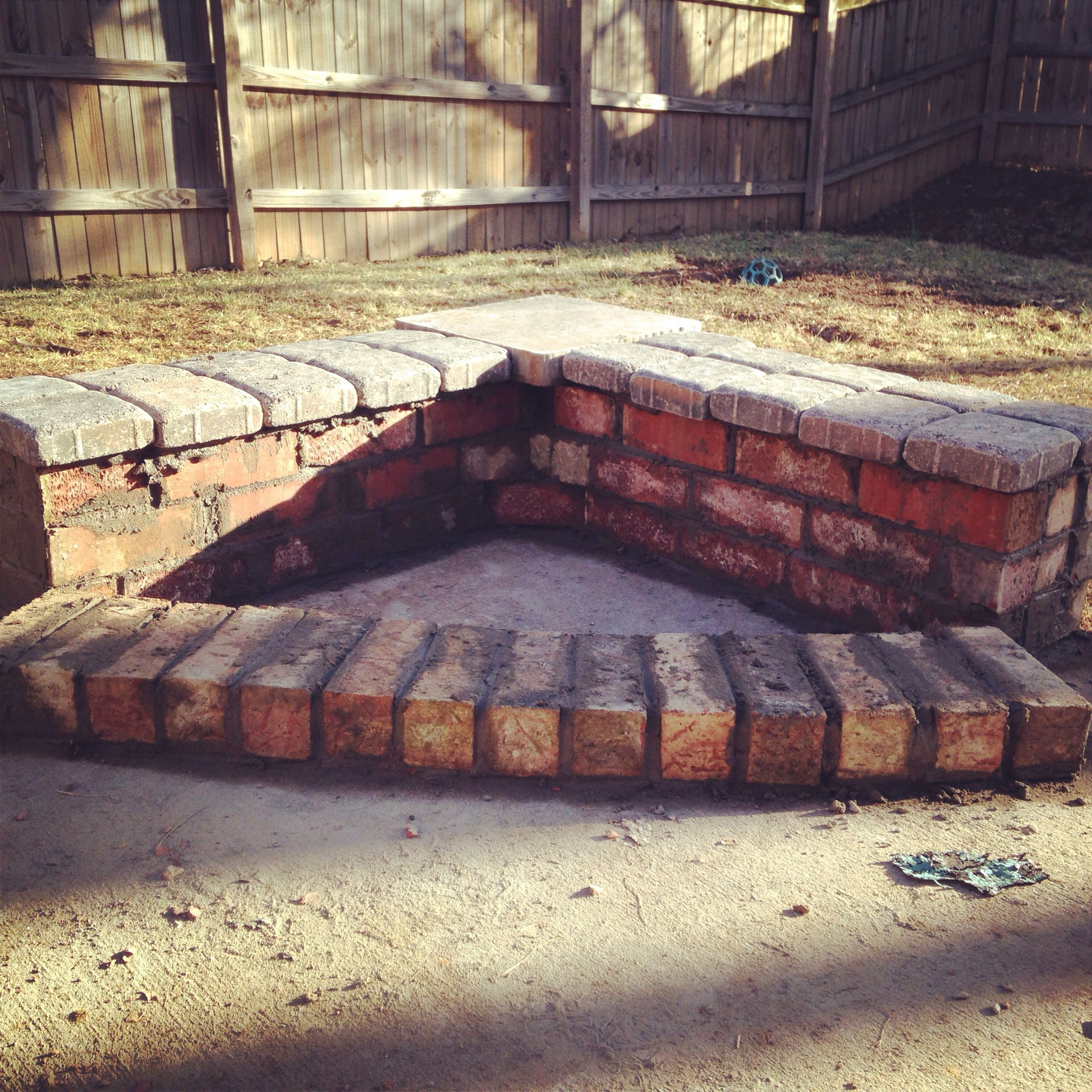 With A Few Left Over Bricks And A Patio Corner Build A Fire in dimensions 2448 X 2448