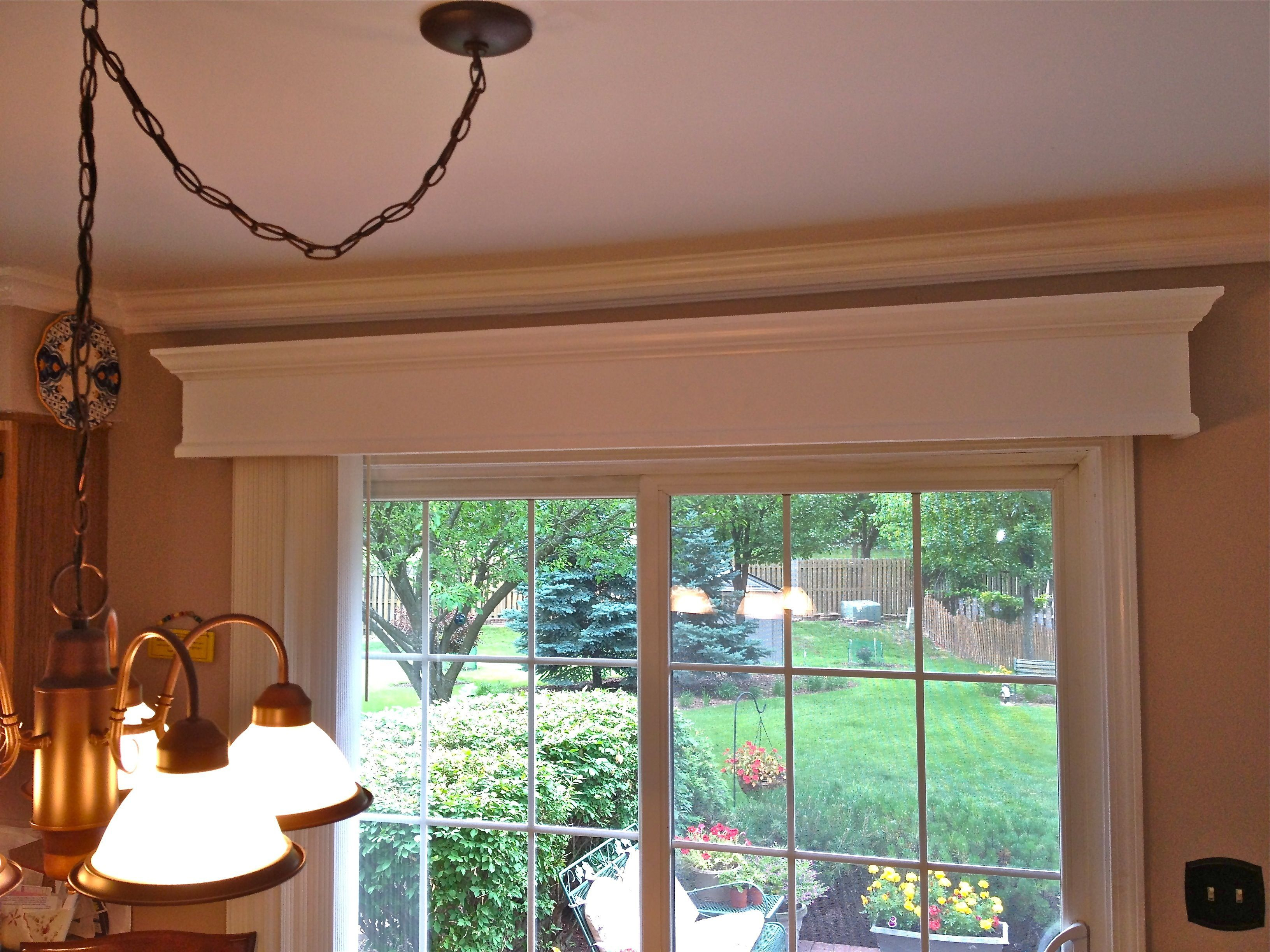 Wooden Valance With Vertical Blinds For Patio Door for dimensions 3264 X 2448