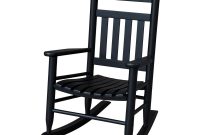 Youth Slat Black Wood Outdoor Patio Rocking Chair within proportions 1000 X 1000