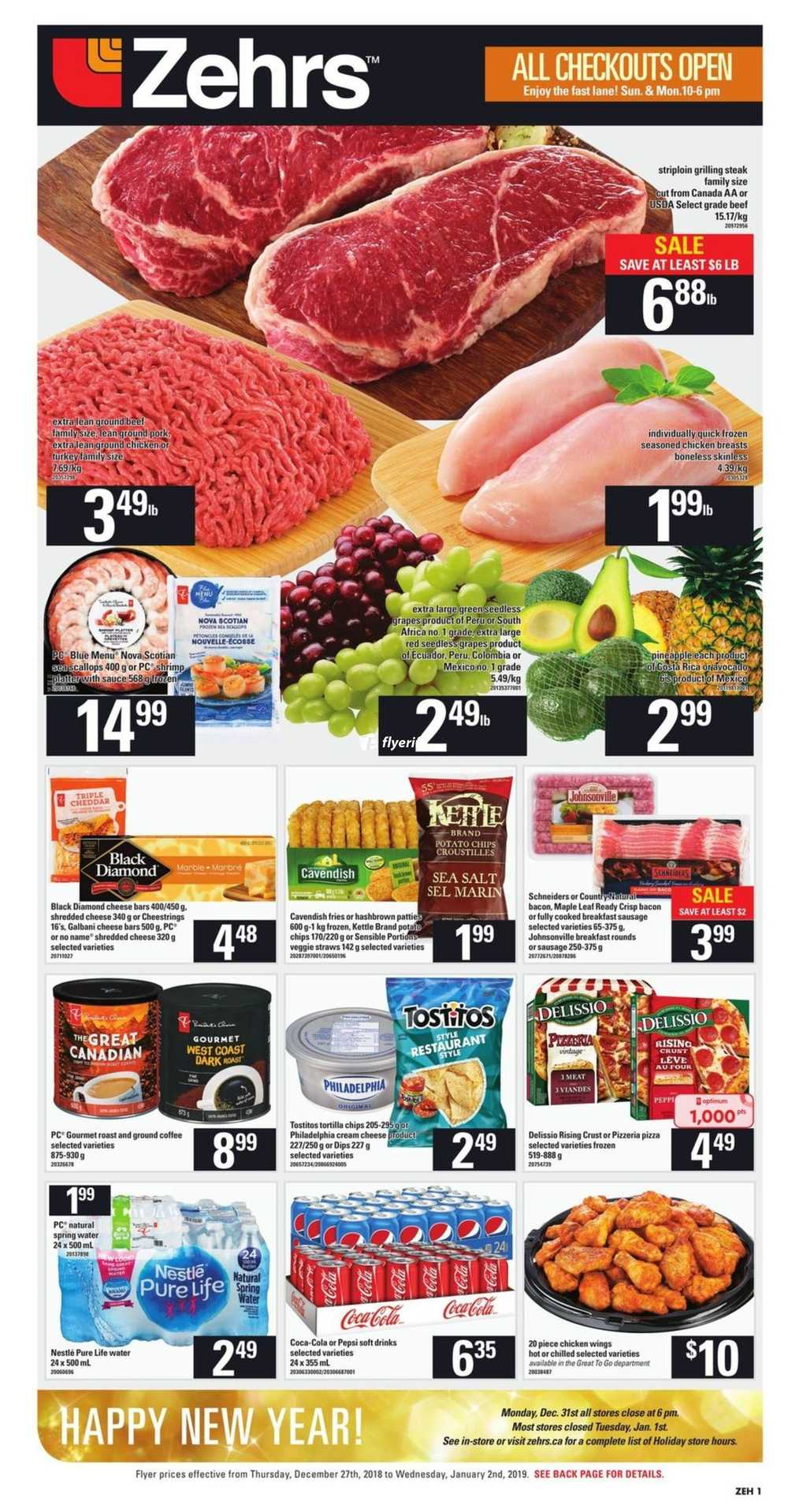 Zehrs Flyer December 27 To January 2 Canada within dimensions 1000 X 1918