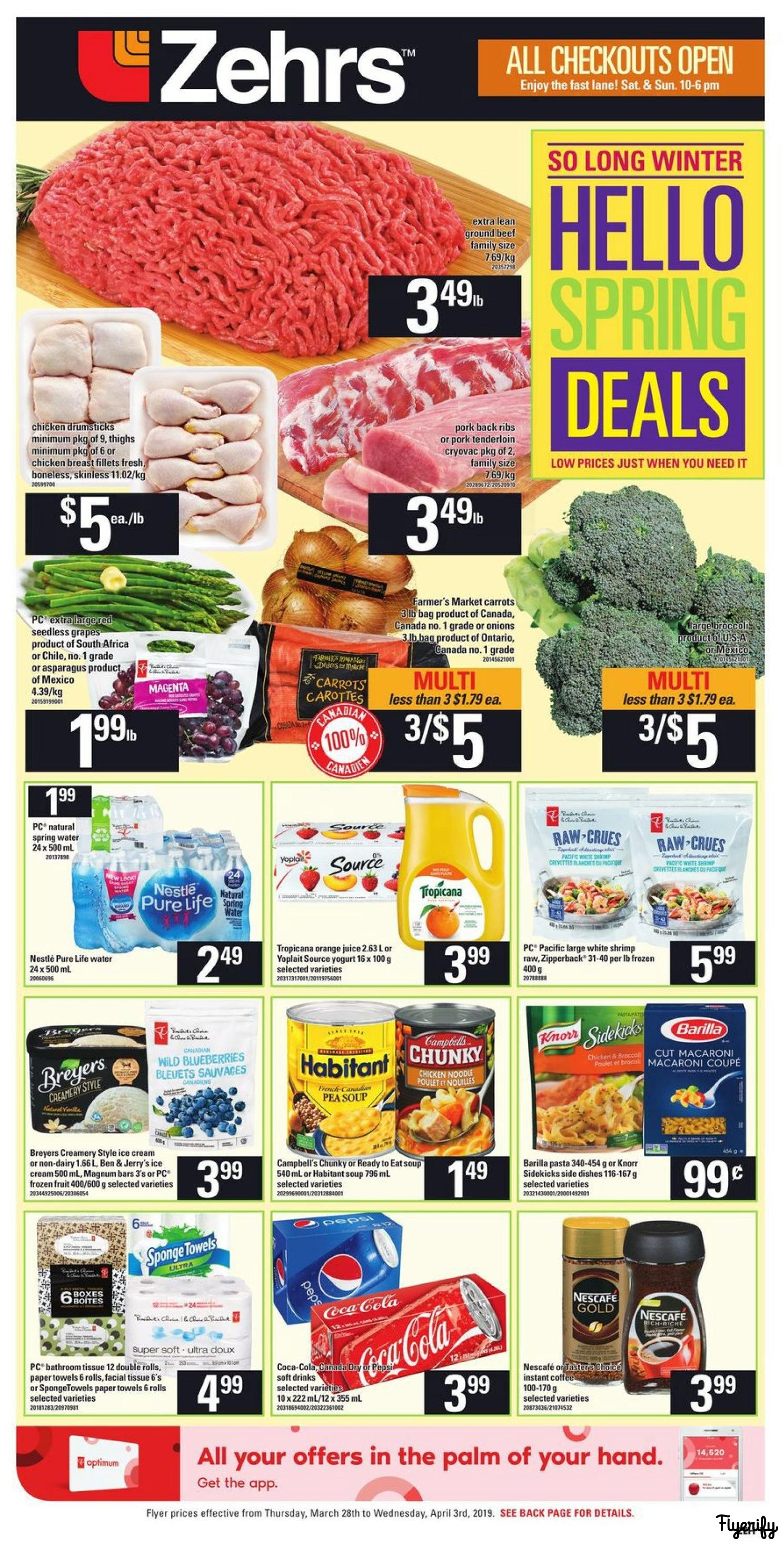Zehrs Flyer March 28 To April 3 Canada within dimensions 1489 X 2933