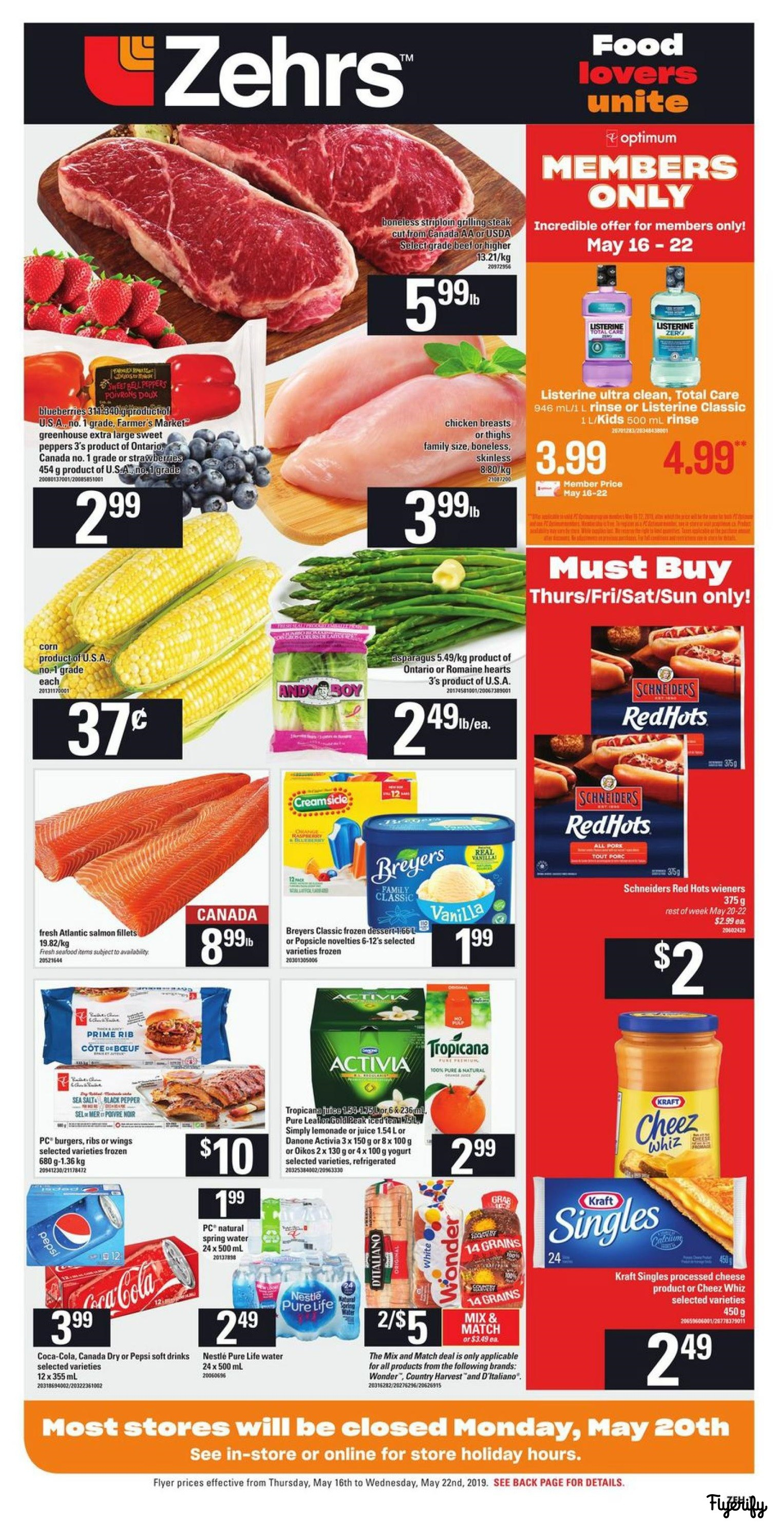 Zehrs Flyer May 16 To 22 Canada with measurements 1505 X 2965