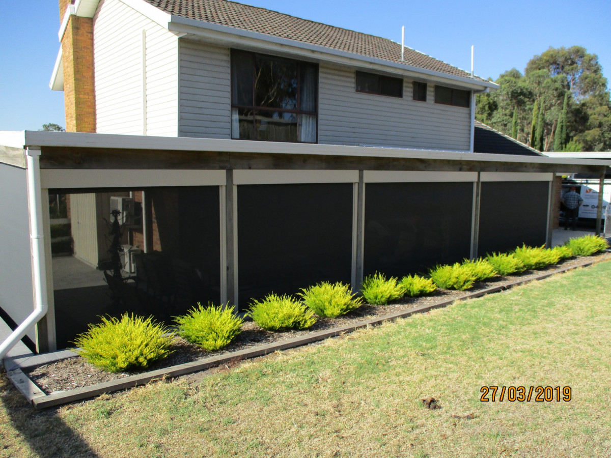 Ziptrak Patio Blinds Latrobe Valley Shade Sails within measurements 1200 X 900